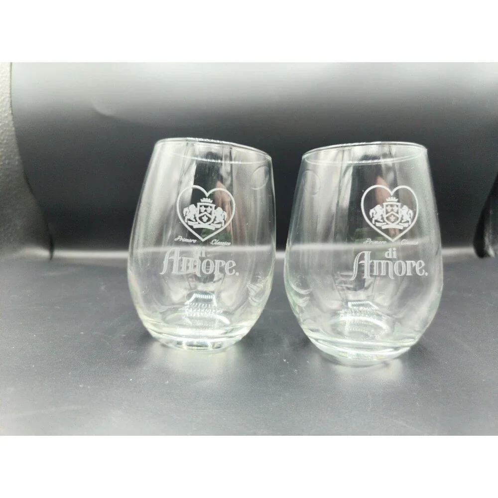 Set of 2 di Amore Primero Classico Clear Libbey Rock Liqueur Glass 3.5